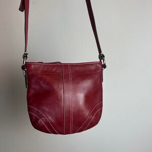 Coach Vintage 90s Y2K Soho Red Leather Crossbody bag